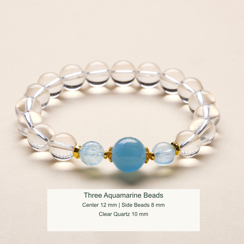 Original bead bracelet photograph with English material and measurement labels; physical product pixels retained