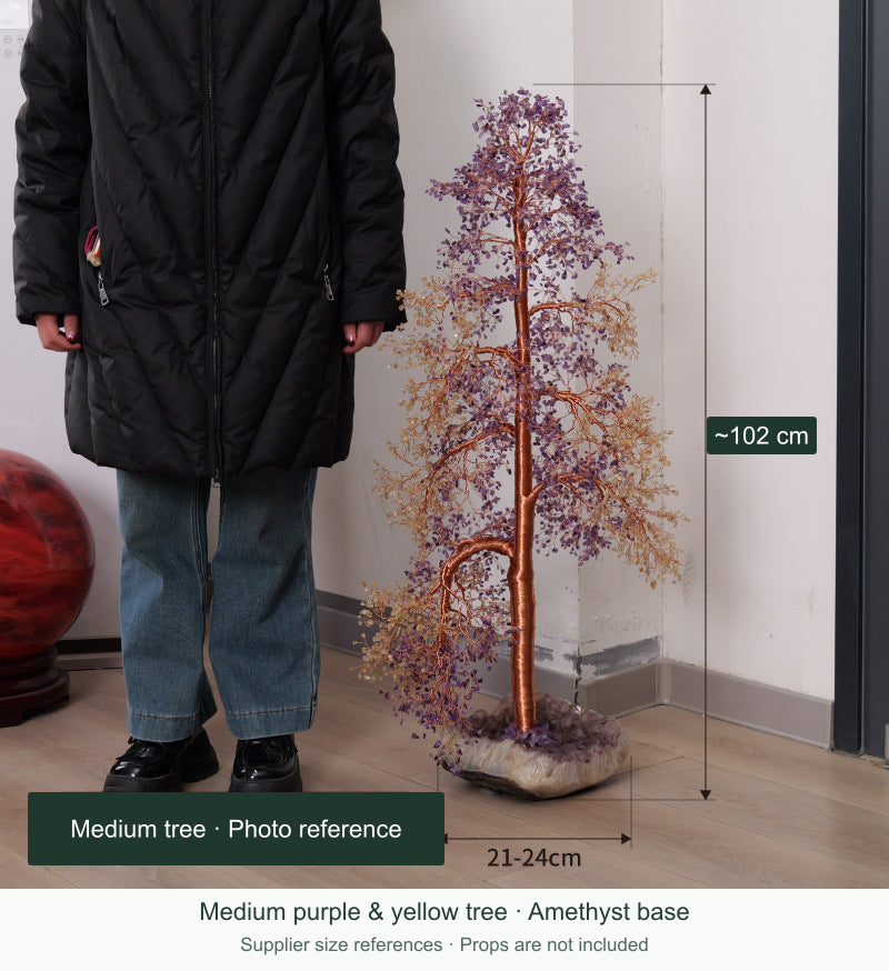 Original tree option photo 13; English supplier size references; real branches, stones, vase and props retained