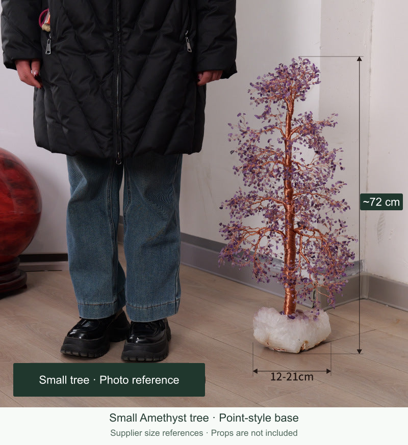 Original tree option photo 14; English supplier size references; real branches, stones, vase and props retained