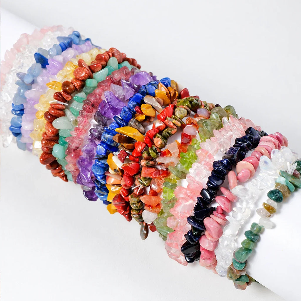 Crystal chip bracelet assortment