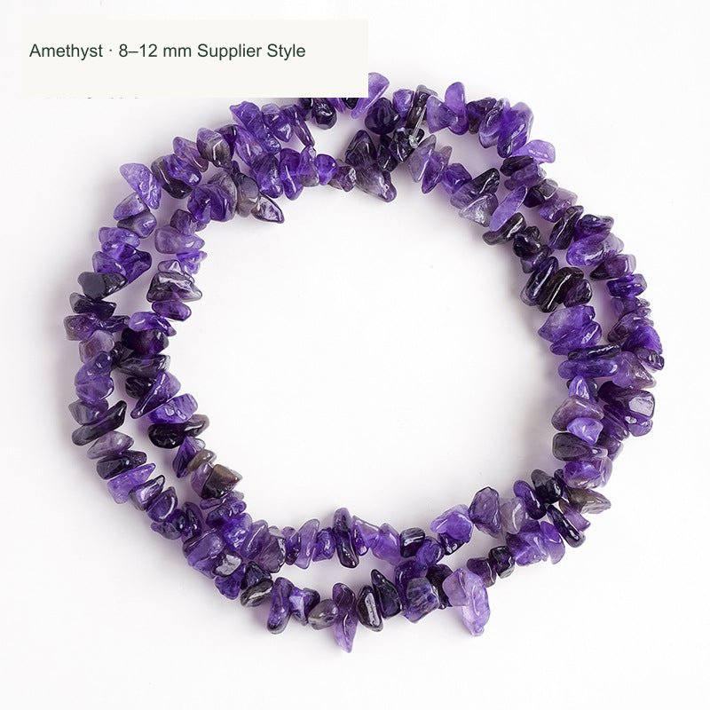 Amethyst · 8–12 mm Supplier Style jewelry-making chip bead strand supplier style, English label