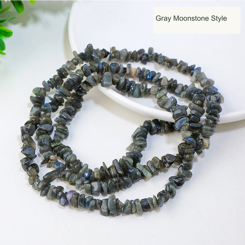 Gray Moonstone Style jewelry-making chip bead strand supplier style, English label