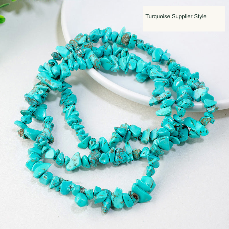 Turquoise Supplier Style jewelry-making chip bead strand supplier style, English label