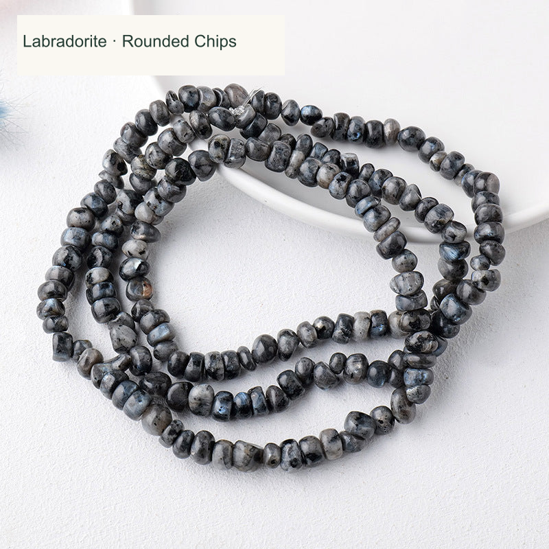 Labradorite · Rounded Chips jewelry-making chip bead strand supplier style, English label