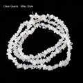 Clear Quartz · Milky Style jewelry-making chip bead strand supplier style, English label