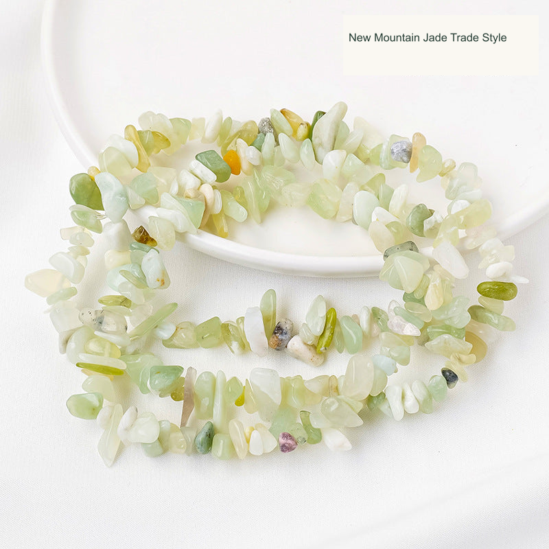 New Mountain Jade Trade Style jewelry-making chip bead strand supplier style, English label