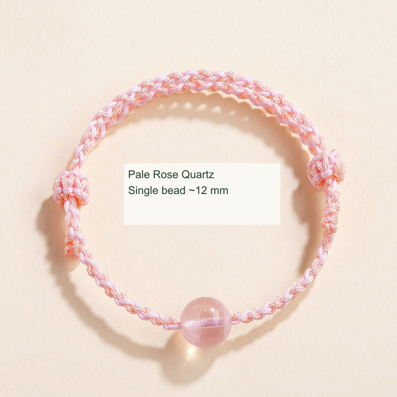Pale Rose Quartz · Single Bead · 12 mm English specification image