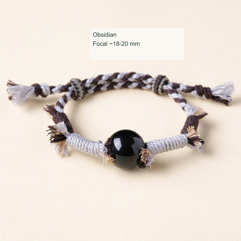 Obsidian · Tassel Cord · 18–20 mm English specification image