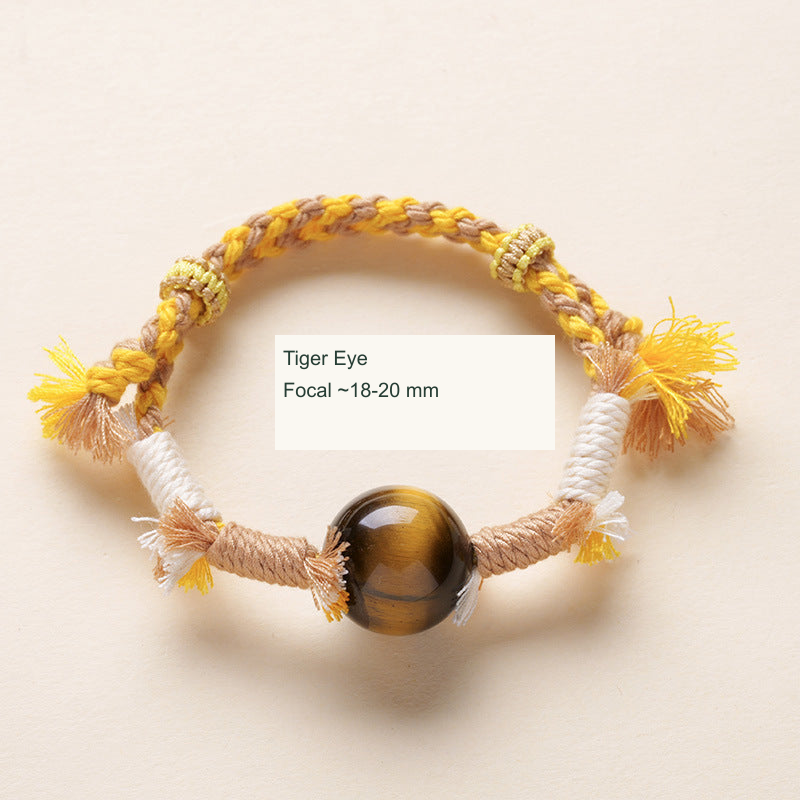 Tiger Eye · Tassel Cord · 18–20 mm English specification image