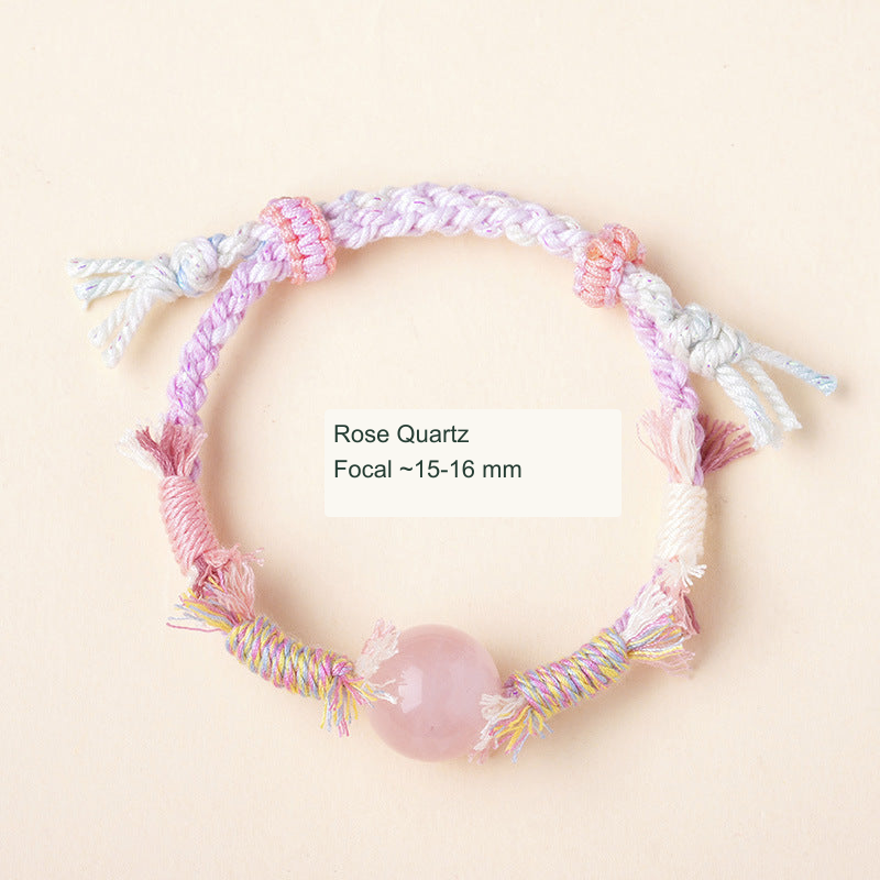 Rose Quartz · Small Focal · 15–16 mm English specification image