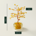 Citrine glass-bowl tree — exact original product with English approximate measurements