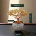 Glazed bowl tree option 1 — actual photograph with English dimensions