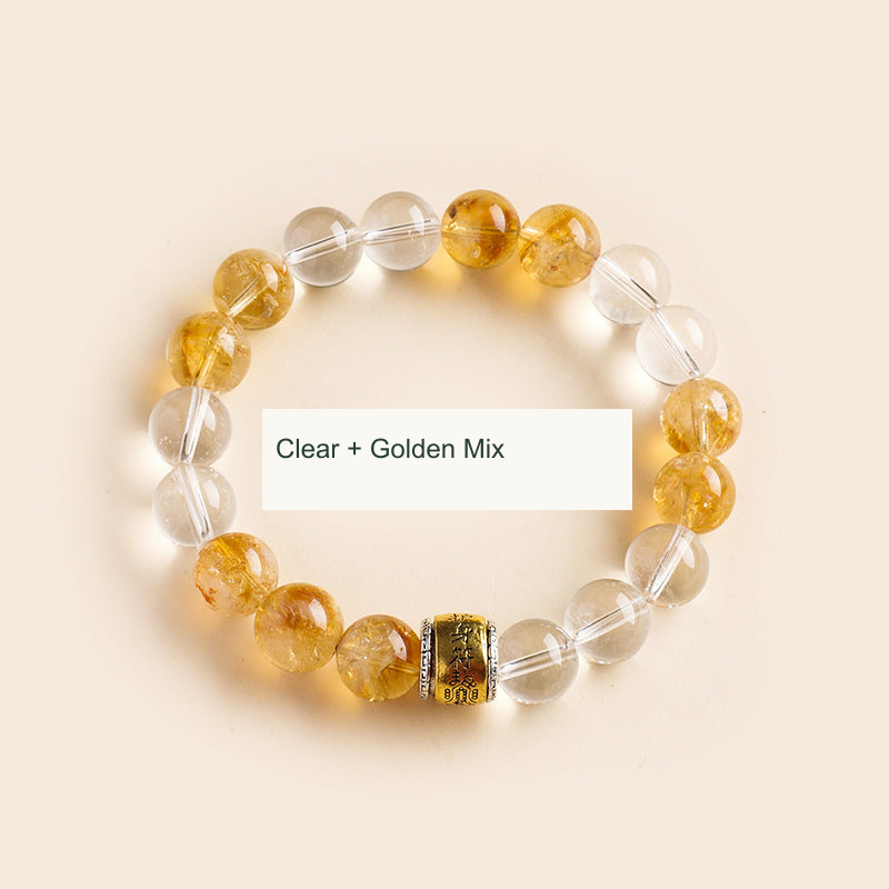 Original bead bracelet photograph with English color option label; physical inscriptions retained