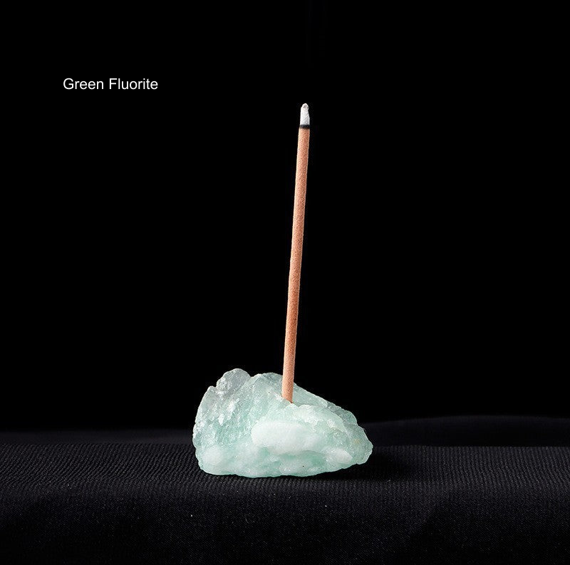 Actual incense holder SKU photograph; English source material label; local supplier watermark repair