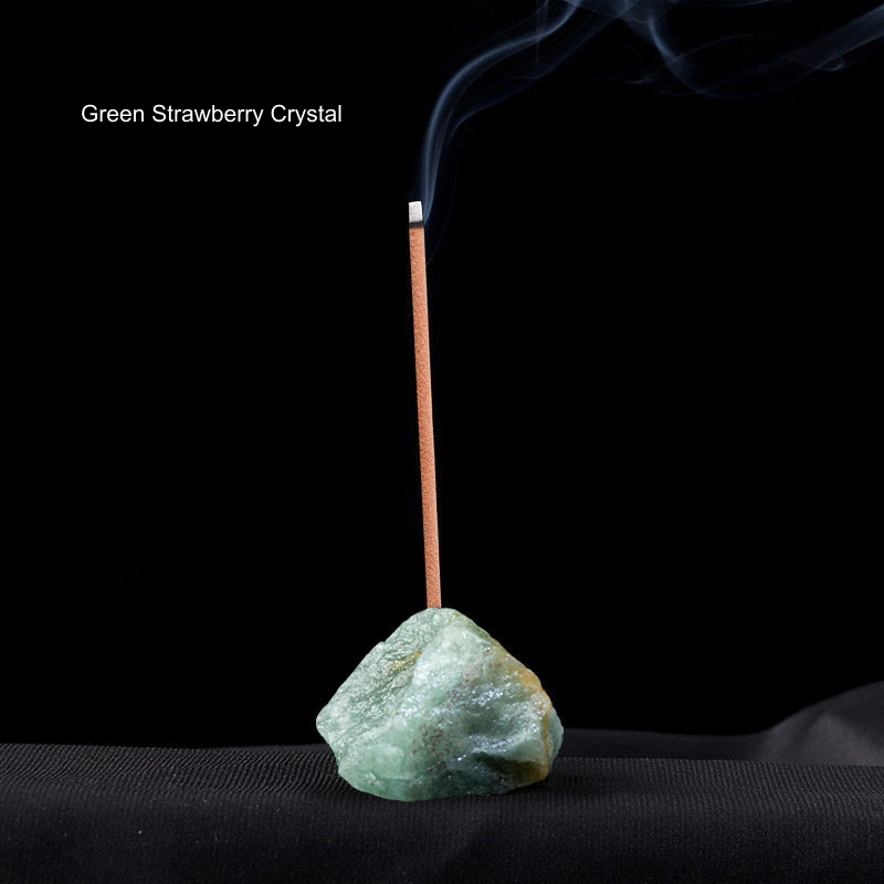 Actual incense holder SKU photograph; English source material label; local supplier watermark repair