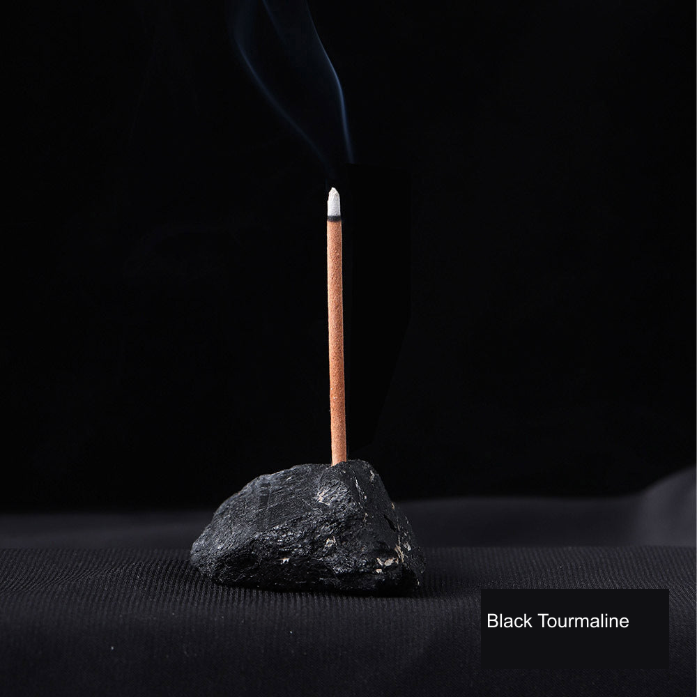 Actual incense holder SKU photograph; equivalent English supplier material label; localized watermark removal