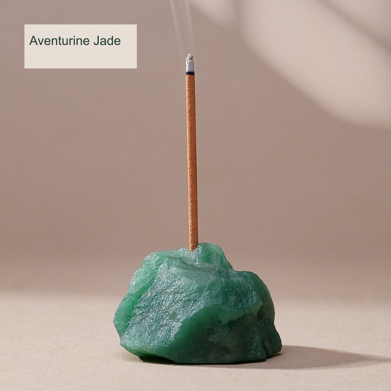 Actual incense holder SKU photograph; English source material label; local supplier watermark repair