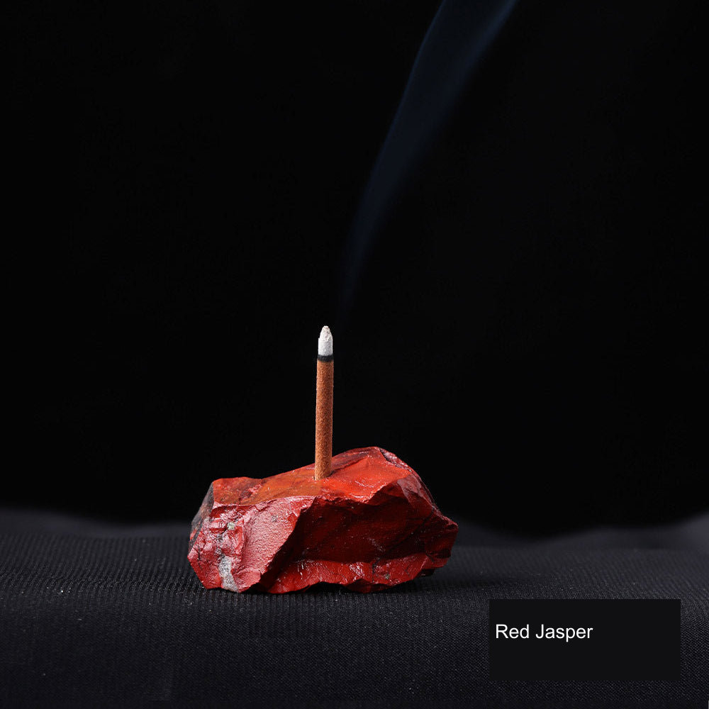 Actual incense holder SKU photograph; equivalent English supplier material label; localized watermark removal