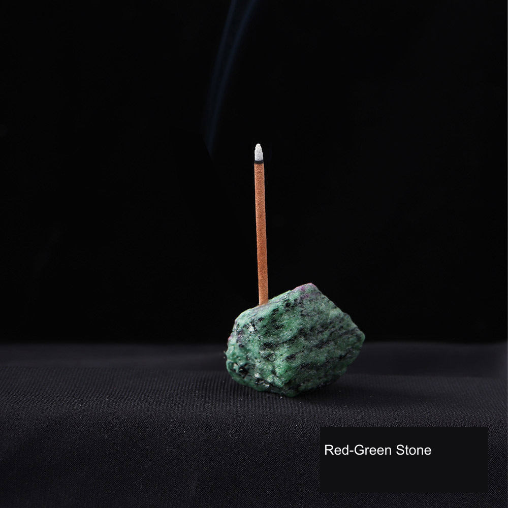 Actual incense holder SKU photograph; equivalent English supplier material label; localized watermark removal