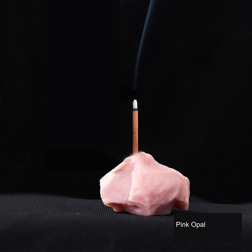 Actual incense holder SKU photograph; equivalent English supplier material label; localized watermark removal
