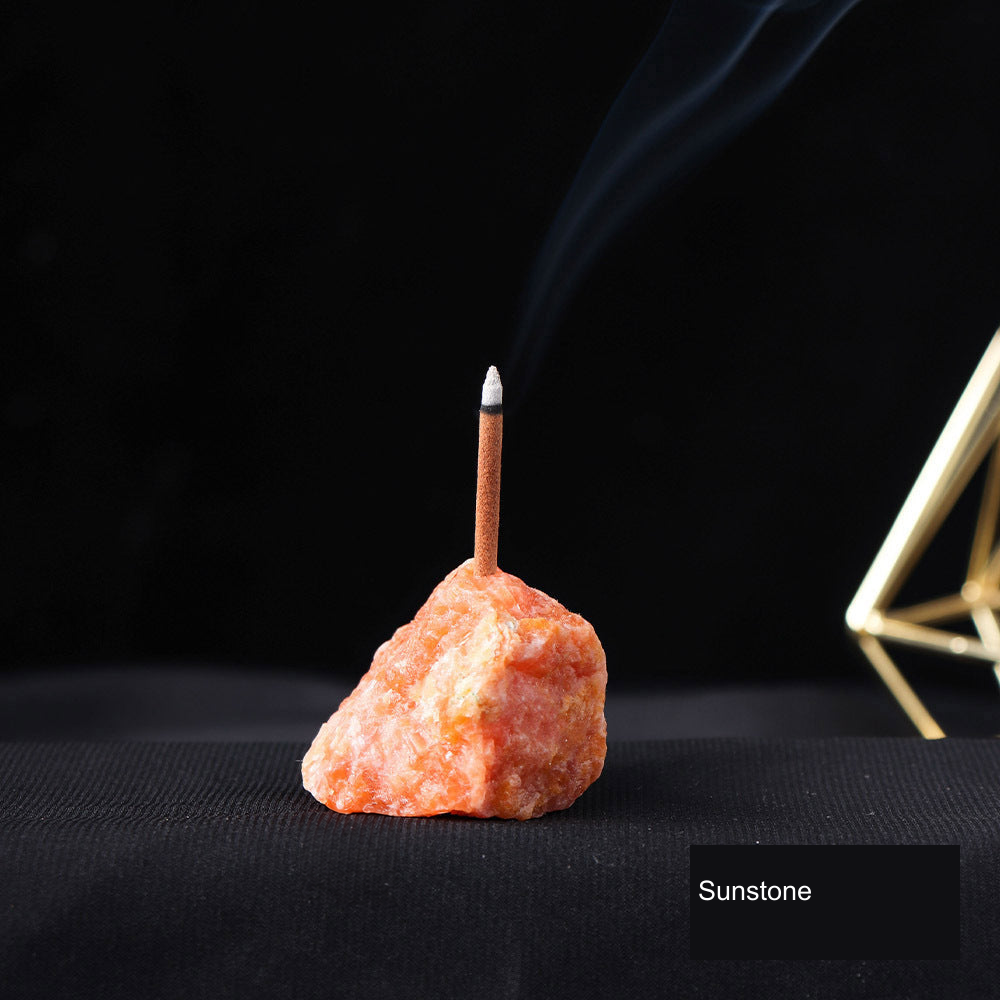 Actual incense holder SKU photograph; equivalent English supplier material label; localized watermark removal