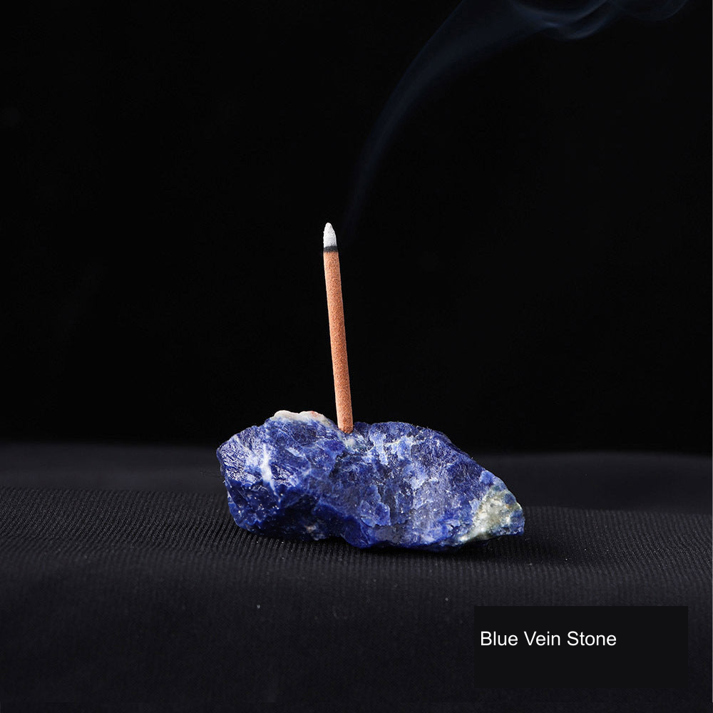 Actual incense holder SKU photograph; equivalent English supplier material label; localized watermark removal