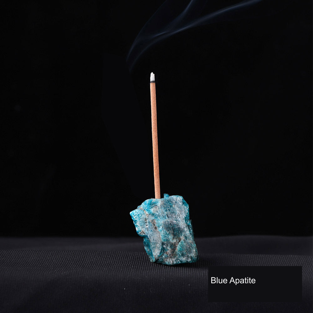 Actual incense holder SKU photograph; equivalent English supplier material label; localized watermark removal