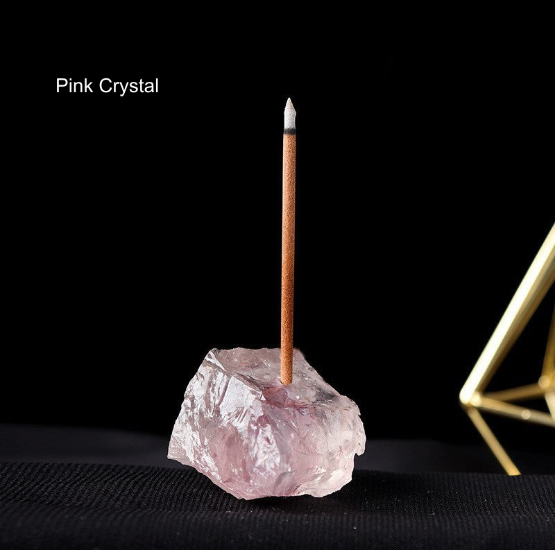 Actual incense holder SKU photograph; English source material label; local supplier watermark repair