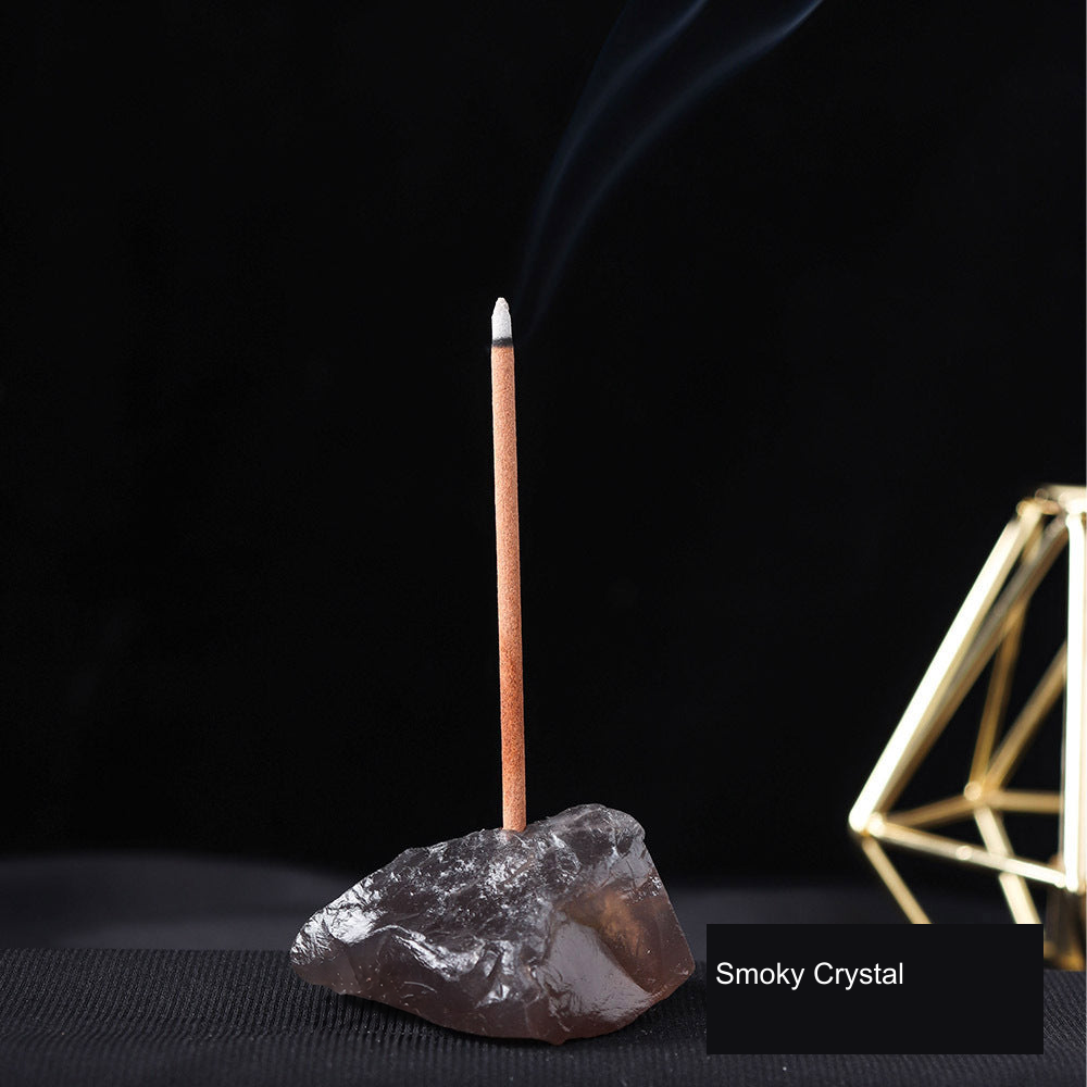 Actual incense holder SKU photograph; English source material label; local supplier watermark repair
