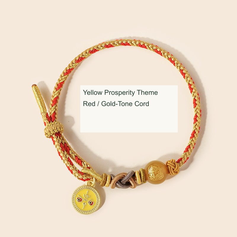 Original Chinese knot jewelry style; caption translated to English, actual cord and decorative motifs preserved