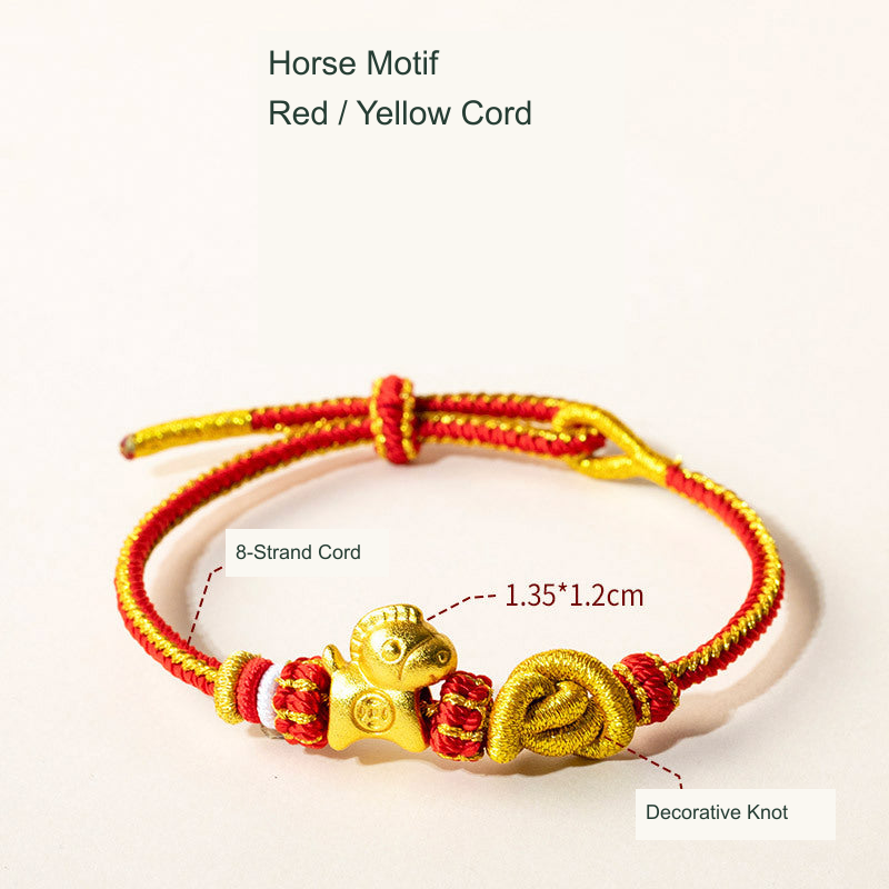 Original Chinese knot jewelry style; caption translated to English, actual cord and decorative motifs preserved