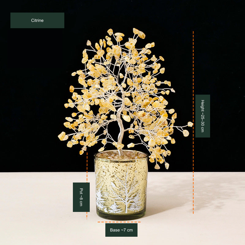 Metallic-finish tree SKU source11, English labels
