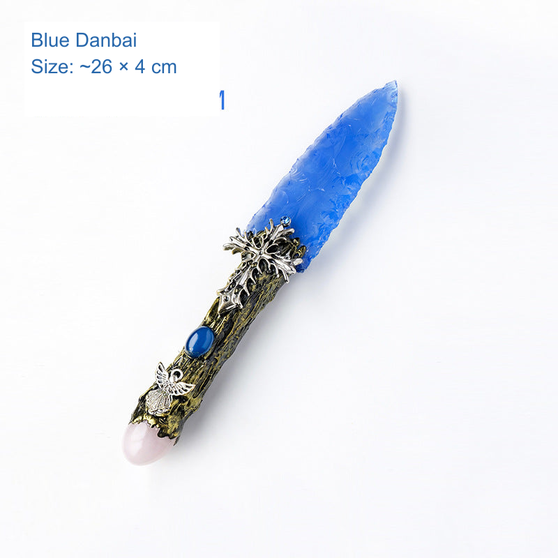 Original photographed collectible option 20 — equivalent English caption: Blue Danbai; Size: ~26 × 4 cm