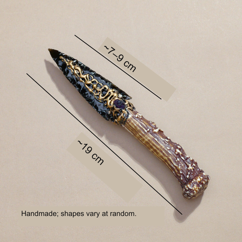 Original photographed collectible option 5 — equivalent English caption: ~7–9 cm; ~19 cm; Handmade; shapes vary at random.