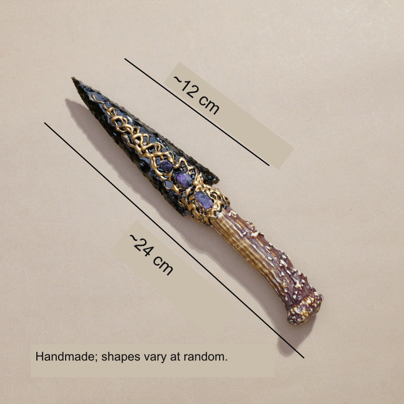 Original photographed collectible option 6 — equivalent English caption: ~12 cm; ~24 cm; Handmade; shapes vary at random.