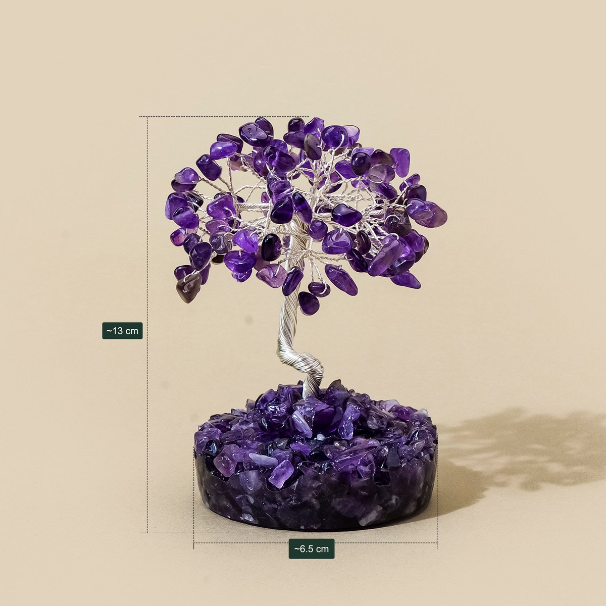 Original mini-tree photo 1 with English supplier labels; size, weights and chip count are supplier references
