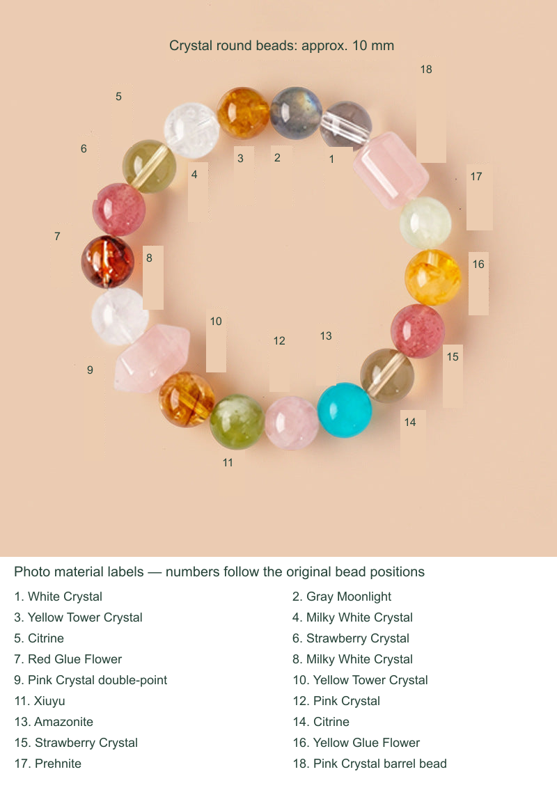 Selected SKU actual collar or owner bracelet photograph with equivalent English size and material labels