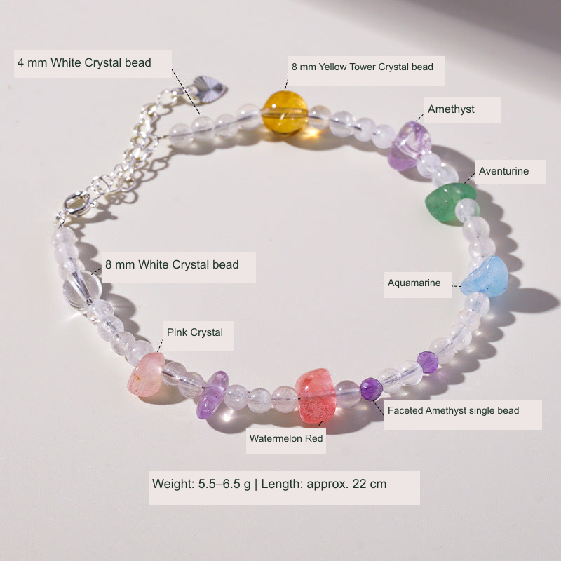 Actual jewelry SKU photograph with literal English material and size labels