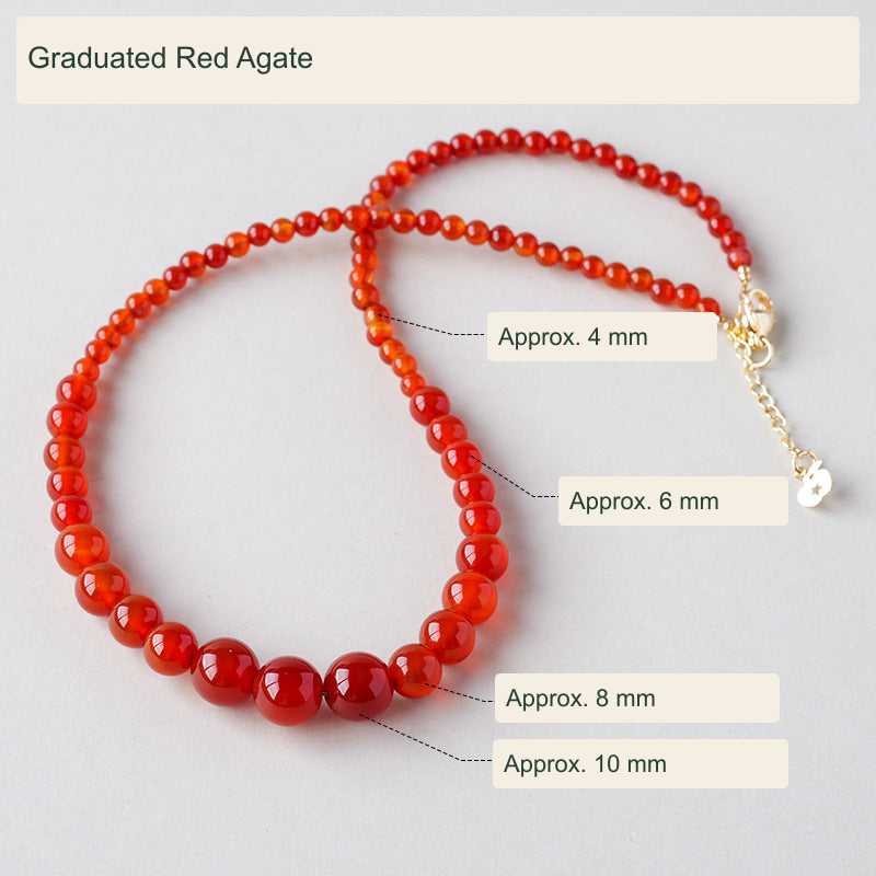 Original beaded necklace photo with English material and bead size labels