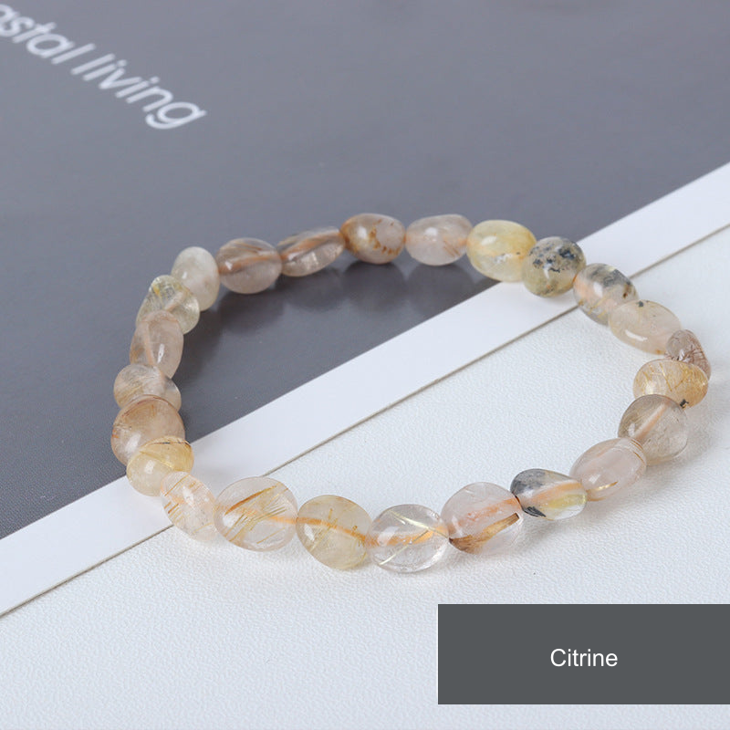 Rice-shaped bracelet — Citrine, supplier-described stone