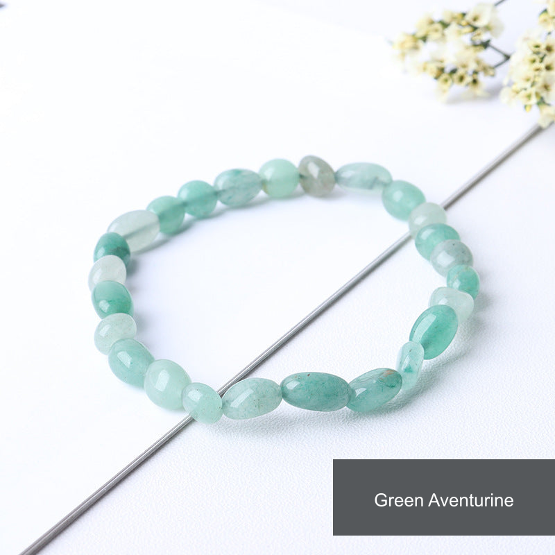 Rice-shaped bracelet — Green Aventurine, supplier-described stone