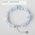 Original crystal-chip bracelet with decorative flower accents; physical product photograph preserved