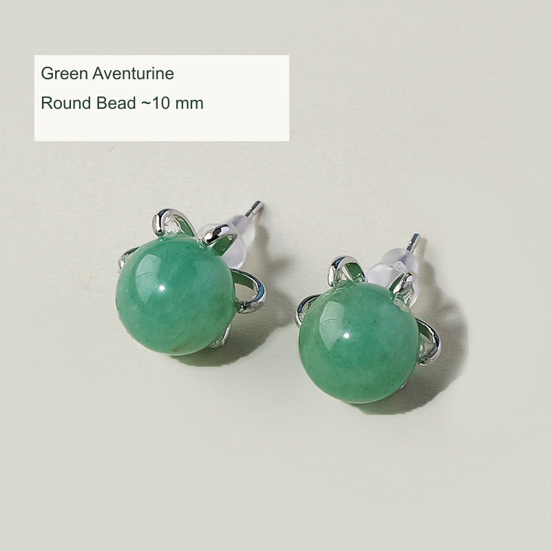Green Aventurine · Round Bead · 10 mm English image