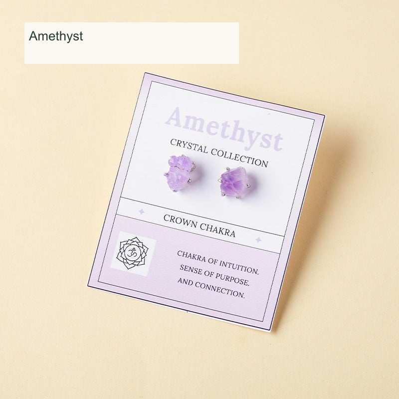 Amethyst · Mineral-Texture Card Style English image