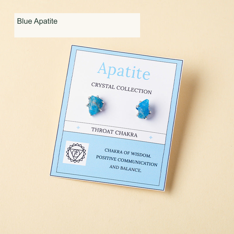 Blue Apatite · Rough-Texture Card Style English image