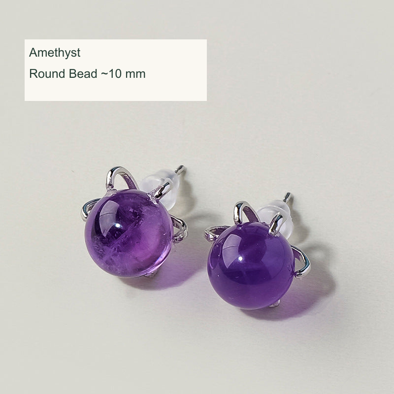 Amethyst · Round Bead · 10 mm English image