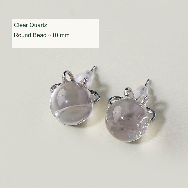 Clear Quartz · Round Bead · 10 mm English image