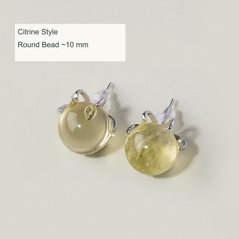 Citrine Supplier Style · Round Bead · 10 mm English image