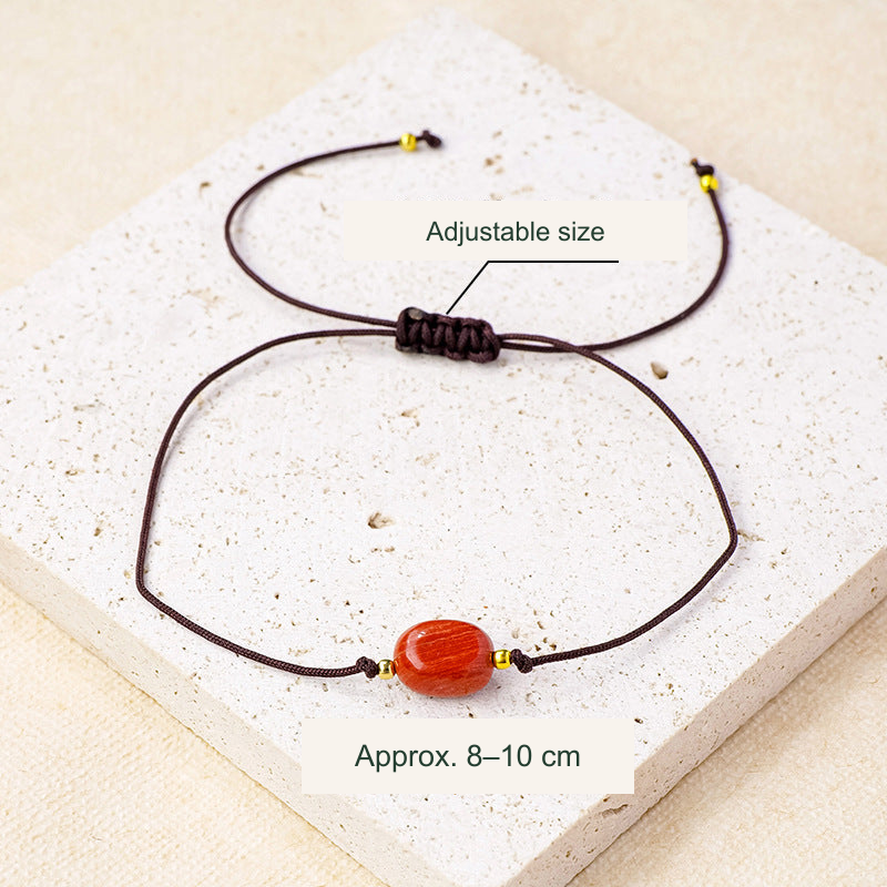 Single-bead bracelet sliding knot — equivalent adjustable-size and approx. 8–10 cm source label; measurement basis not specified
