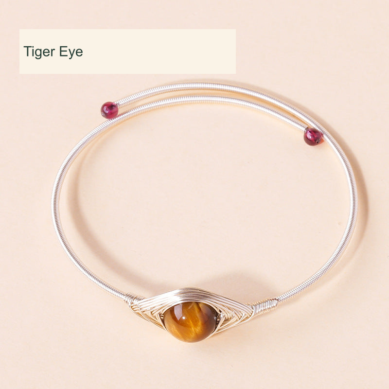 Tiger Eye Focal Bangle · ~10 mm original product photograph English supplier labels